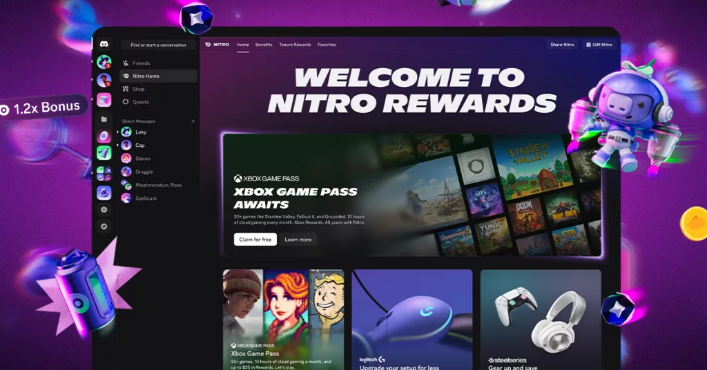 Discord Nitro订阅用户免费获Xbox Game Pass基础版福利