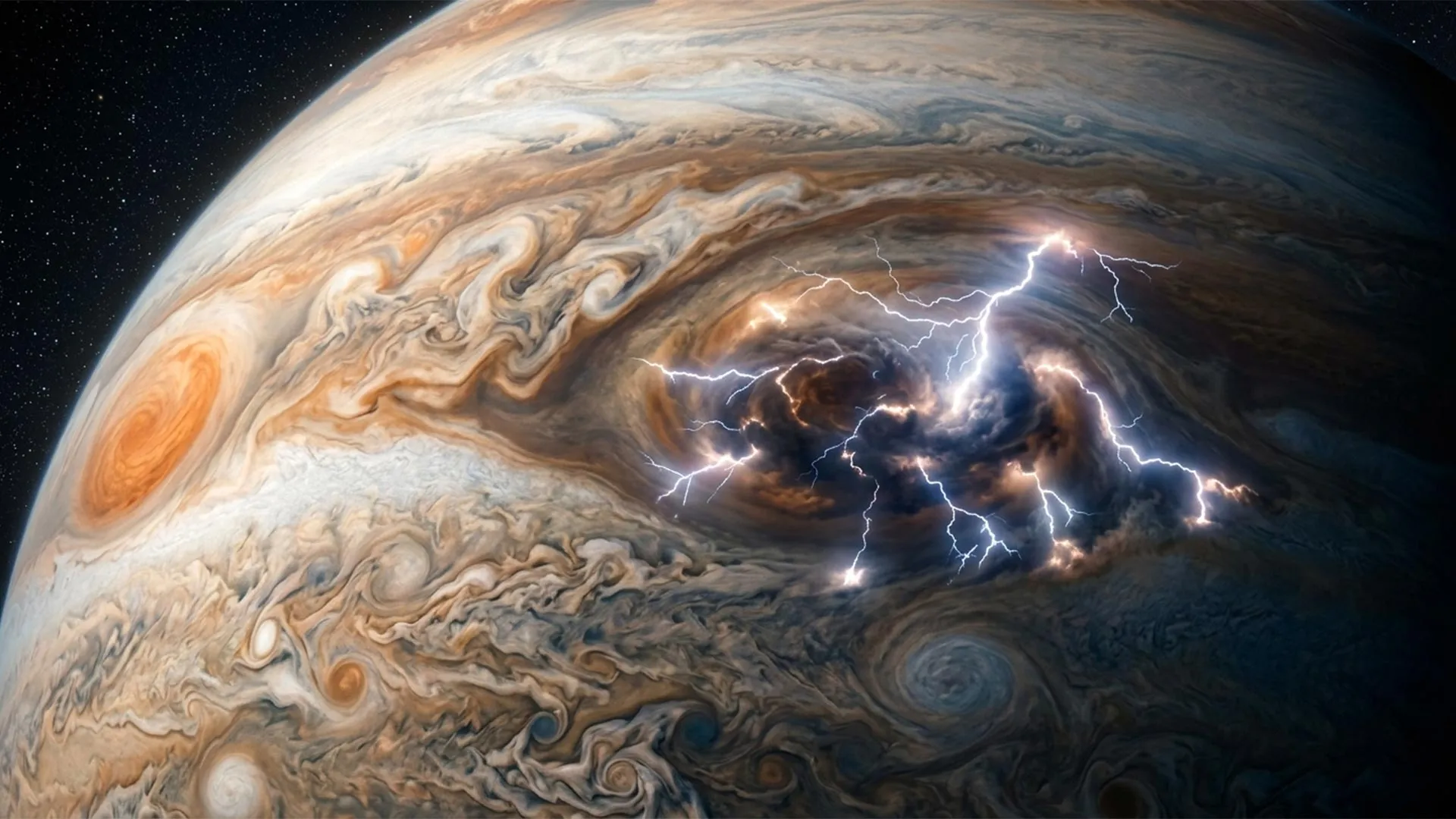 木星闪电强度或达地球百倍，科学家揭示行星极端天气差异