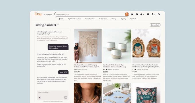 Etsy在ChatGPT中推出应用，持续推进AI布局